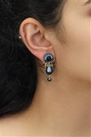 Earrings Ayala Bar Woman Indigo Summits in Metal Alloy Cristallo C2291 - C2291